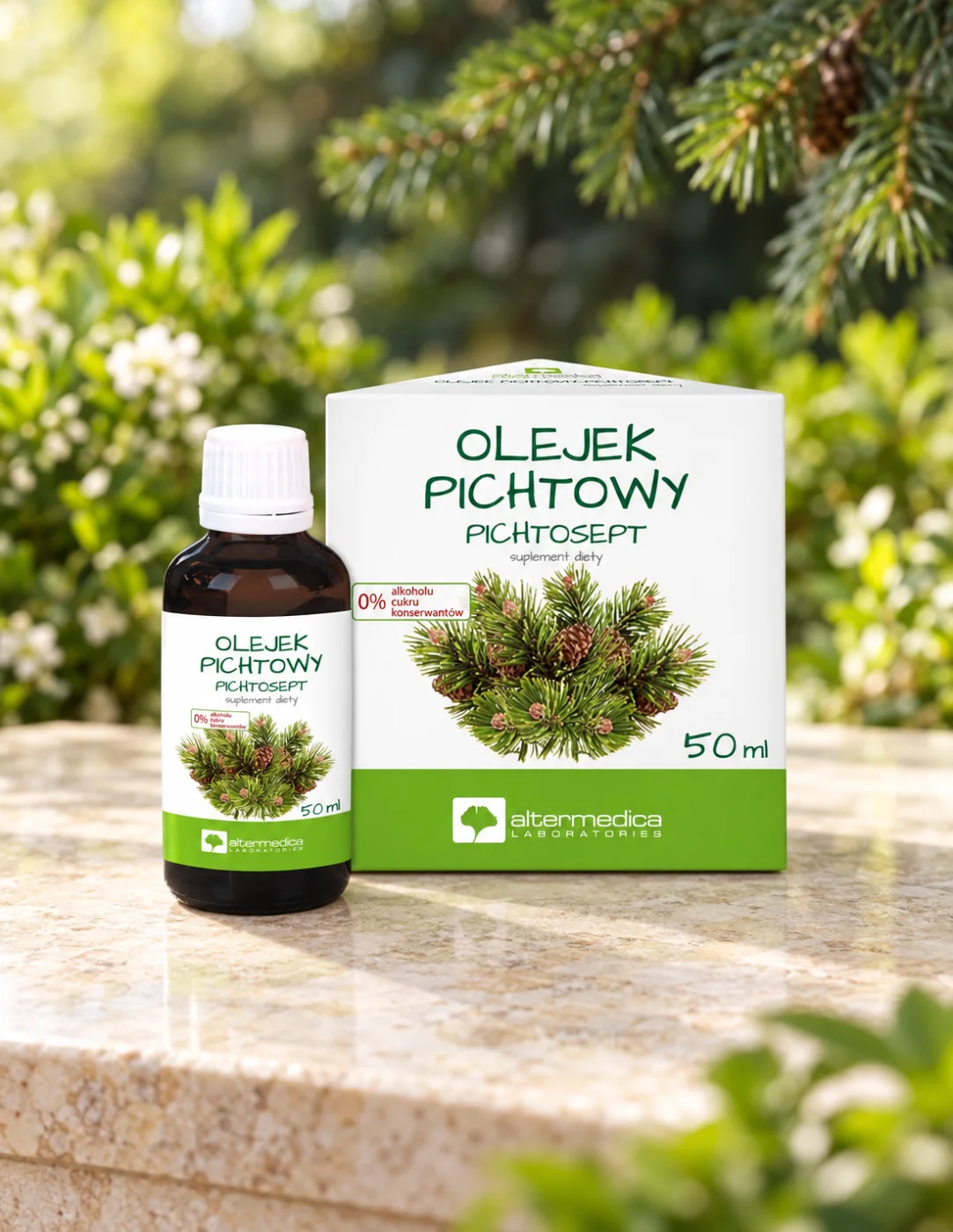 Пихтово масло за подкрепа на дишането Alter Medica, 50 ml