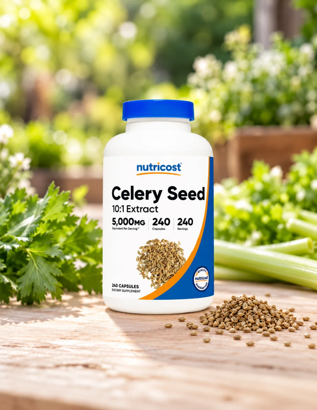 Екстракт от семена на целина за ставите Nutricost, 500 mg, 240 капсули