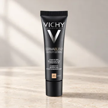 Матиращ фон дьо тен за мазна кожа Vichy, Dermablend 3D 35 Пясъчен, 30 мл