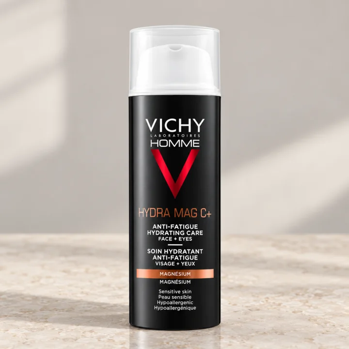 Мъжки хидратиращ гел за лице и очи Vichy, Homme Hydra Mag C+, 50 мл