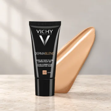 Фон дьо тен флуид с високо покритие Vichy, Dermablend 35 Пясъчен, 30 мл