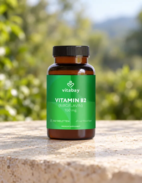 Витамин B2 за енергийния метаболизъм Vitabay, 100 mg, 200 таблетки