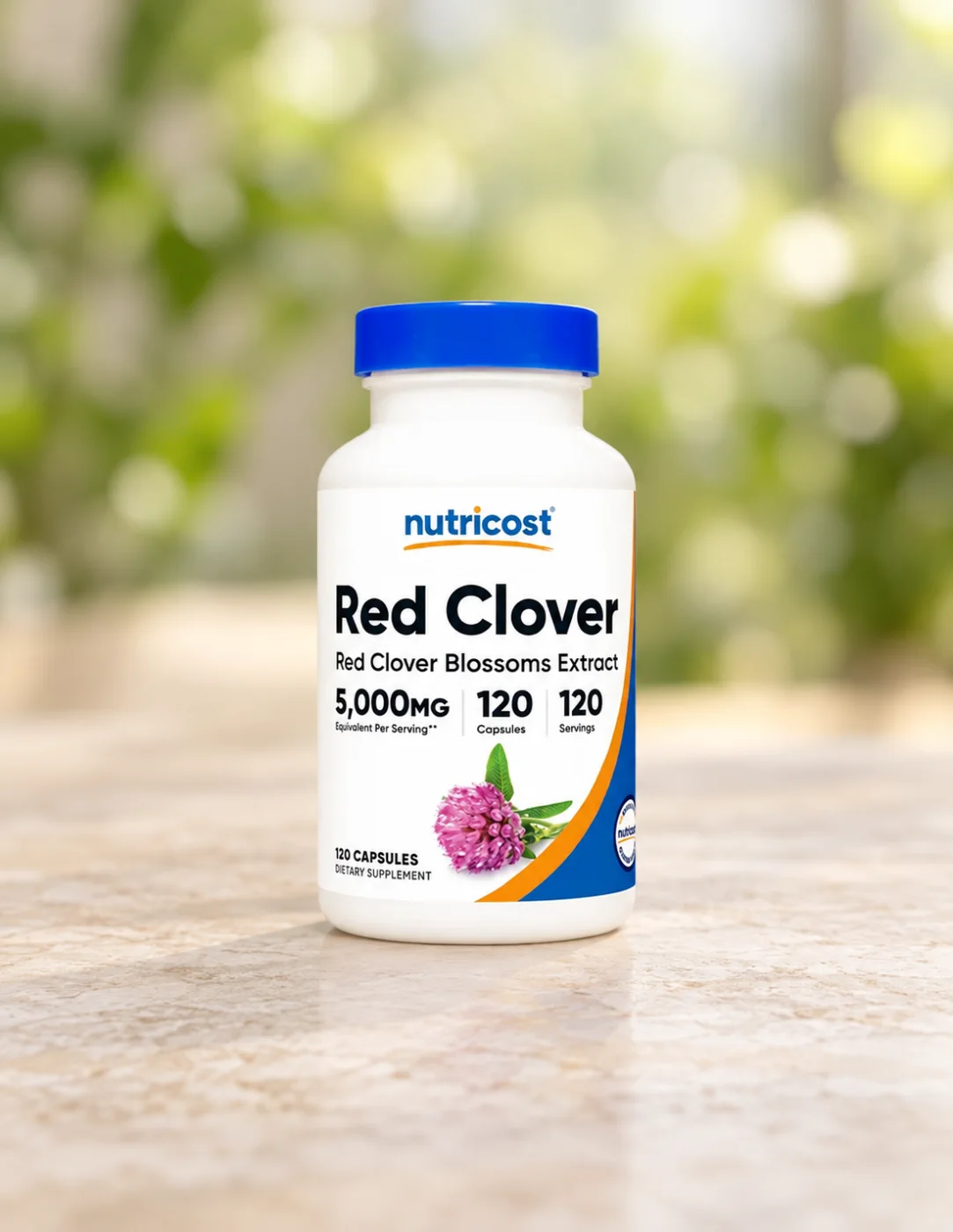 Червена детелина за подкрепа при менопауза Nutricost, 200 mg, 120 капсули