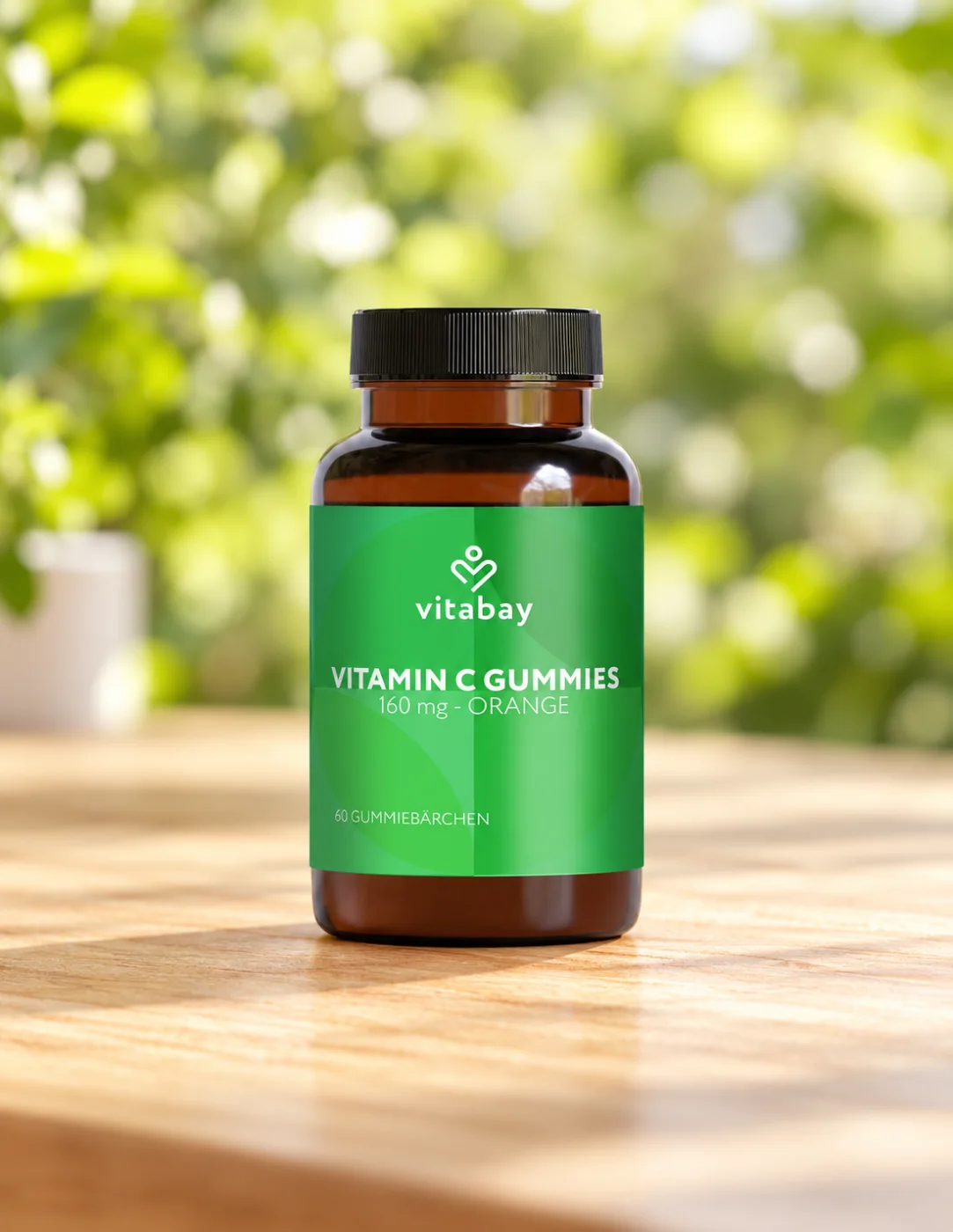 Витамин C за имунитета с портокалов вкус Vitabay, 160 mg, 120 желирани мечета
