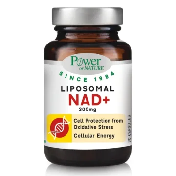 Липозомен коензим NAD+ с B2 и B12 Power of Nature, 300 мг, 30 капсули