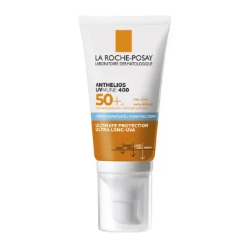 Слънцезащитен крем SPF 50+ с аромат La Roche-Posay, Anthelios UVMune 400, 50 мл