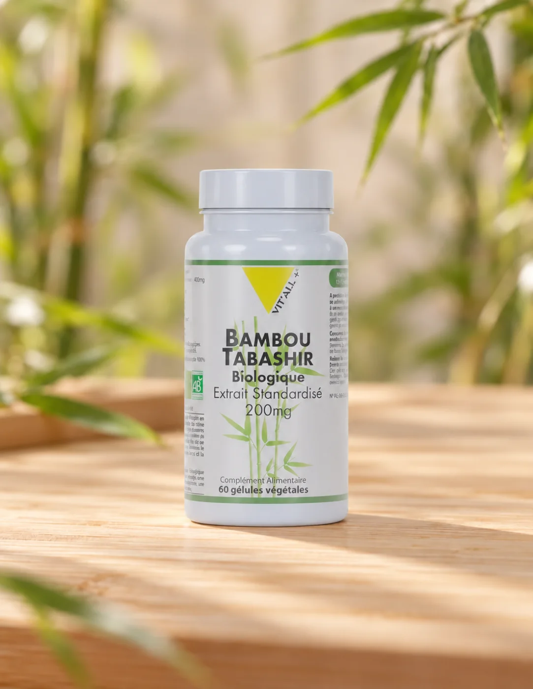 Био бамбуков ексудат за коса и кожа Vit'all Plus, 200 mg, 60 капсули
