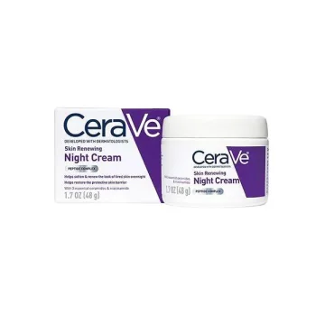 Нощен крем за кожната бариера CeraVe, с пептиди, 48 г