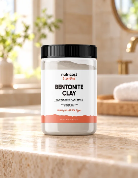 Бентонитова глина за почистваща маска Nutricost, 454 g