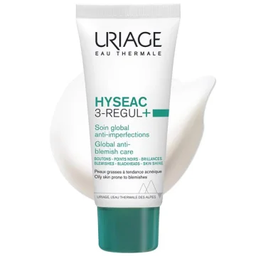 Крем за матиране и по-чиста кожа Uriage Hyséac 3-Regul+, 40 мл
