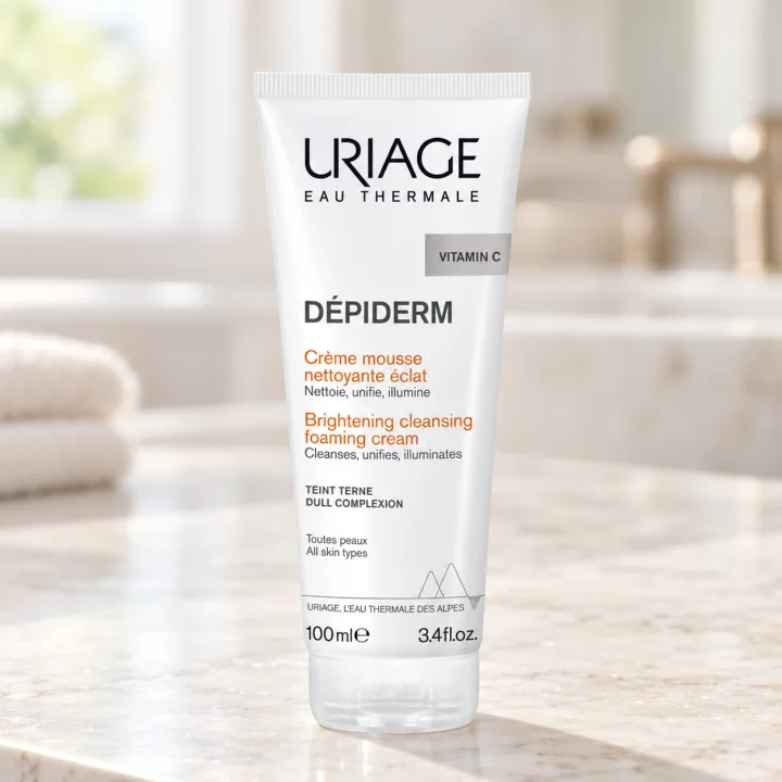Почистваща крем-пяна за сияен тен Uriage Dépiderm, 100 мл