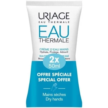 Комплект защитни кремове за ръце Uriage Eau Thermale, 2 × 50 мл