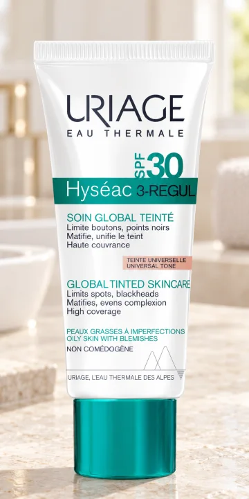 Тониран крем за мазна кожа със SPF30 Uriage Hyséac 3-Regul, 40 мл