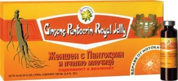 Жен шен с пантокрин - фл. 10 бр. - ТНТ