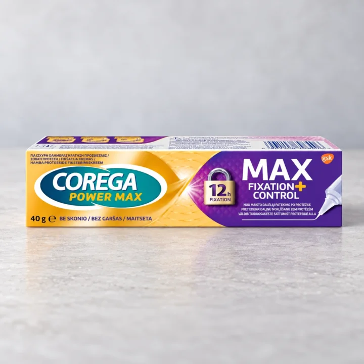 Фиксиращ крем за протези Corega, Max фиксиране и контрол, 40 г