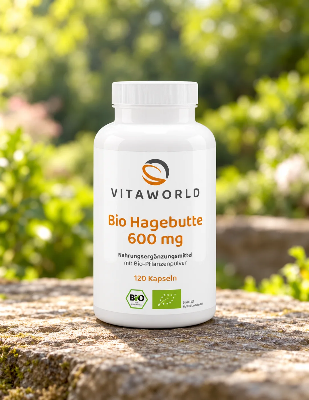 Био шипка за имунна подкрепа Vita World, 600 mg, 120 капсули