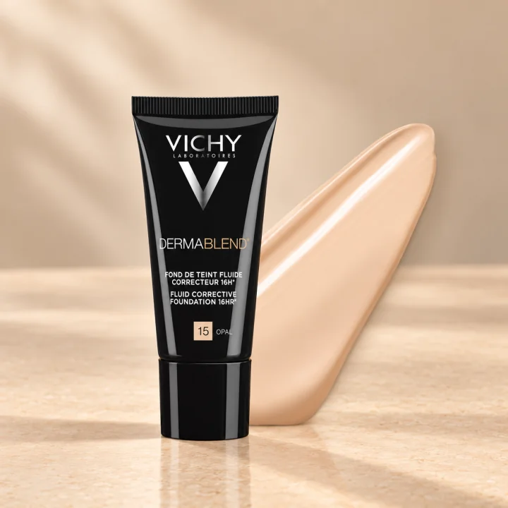 Коригиращ флуид за равномерен тен Vichy, Dermablend 15 Опал, 30 мл