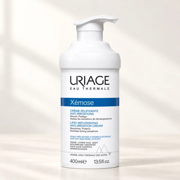 Липидовъзстановяващ крем за суха кожа Uriage, Xémose C8+, 400 мл