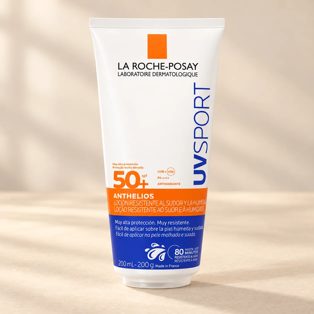 Слънцезащитен лосион за влажна кожа La Roche-Posay, Anthelios UVSPORT SPF50+, 200 мл