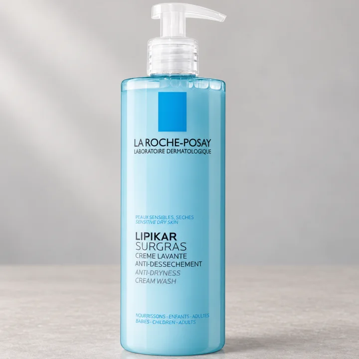 Обогатен измиващ крем за суха кожа La Roche-Posay Lipikar Surgras, 400 мл