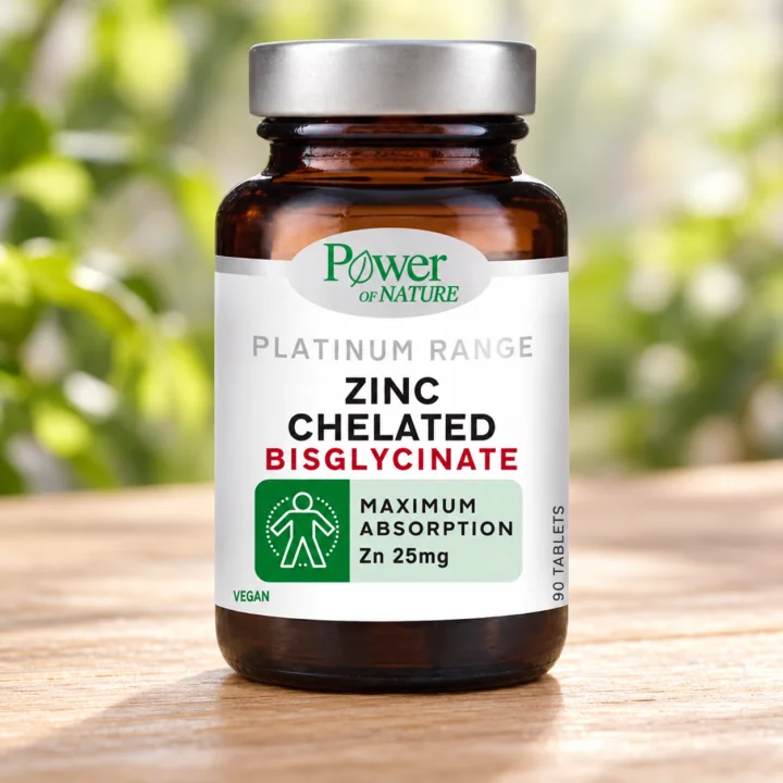 Цинк хелат за имунитета Power of Nature, 25 mg, 90 таблетки