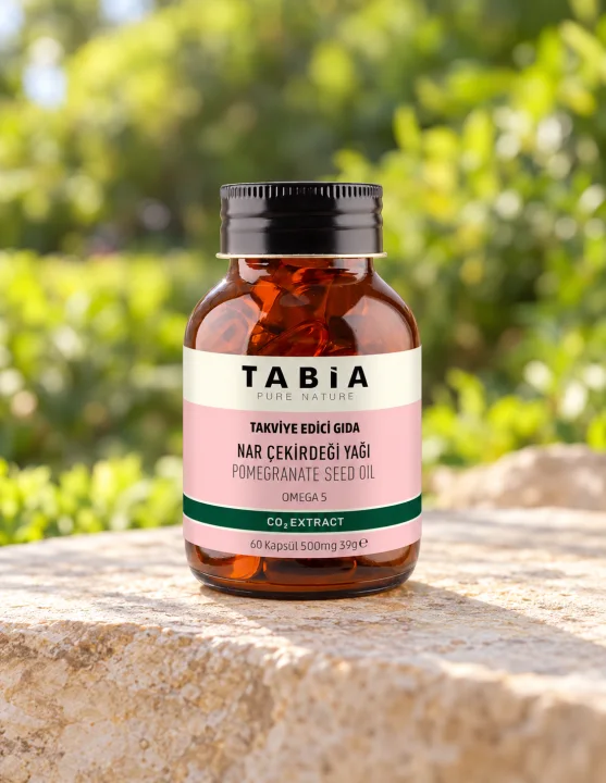 Масло от семена на нар с омега-5 Tabia, 500 mg, 60 софтгел капсули