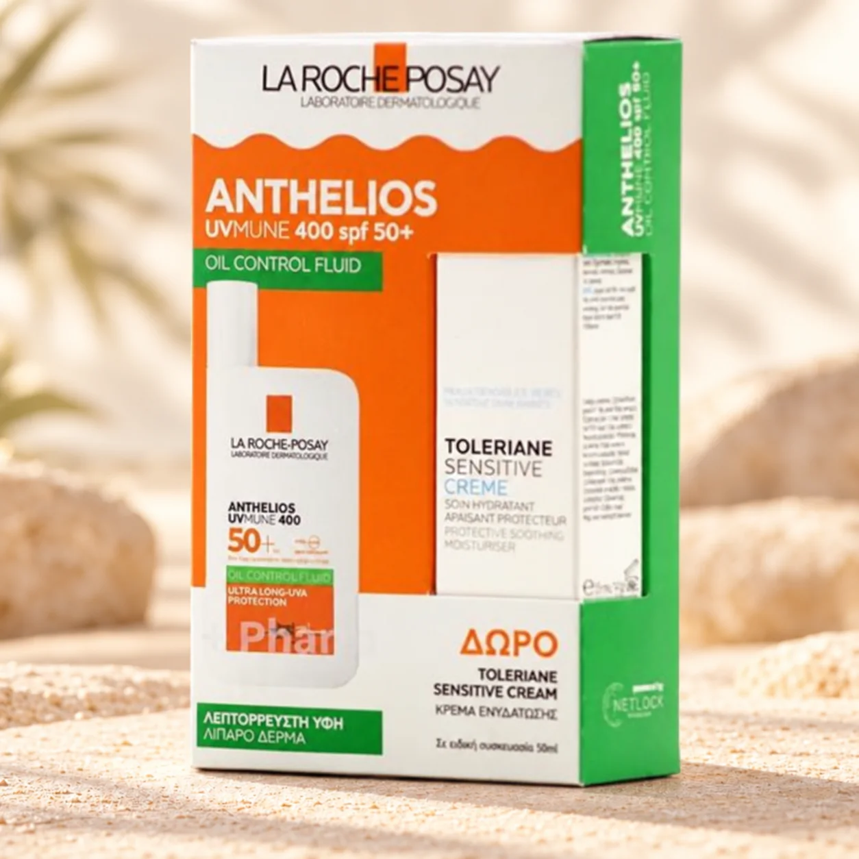 Слънцезащитен комплект SPF50+ La Roche-Posay, флуид 50 мл + крем 15 мл