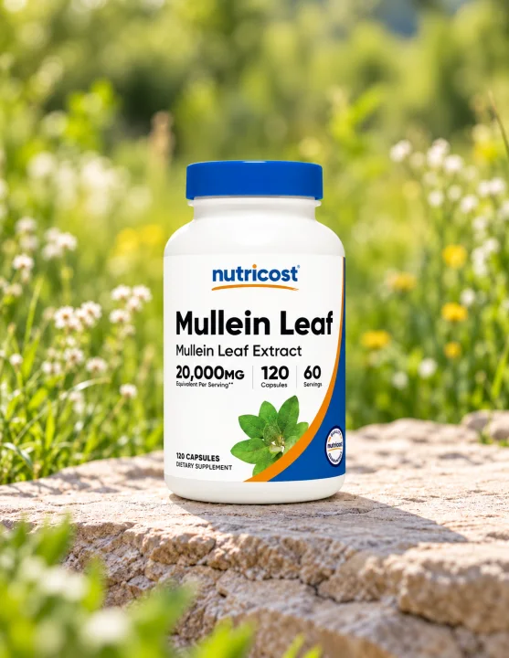 Екстракт от лопен за дихателен комфорт Nutricost, 500 mg, 120 капсули