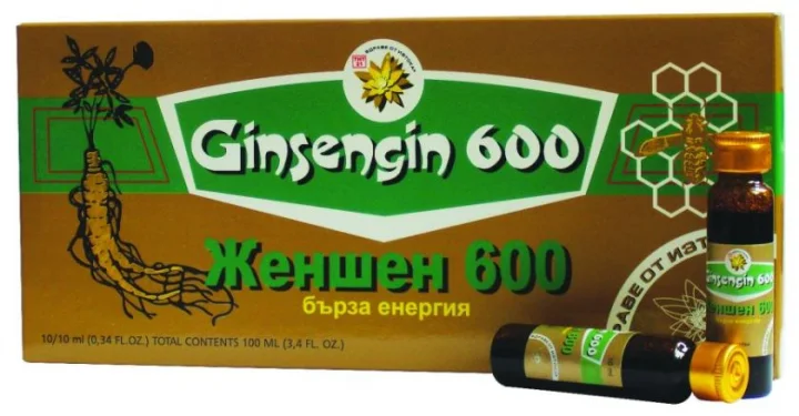 Женшен 600мг 10 флакона x 10 мл. ТНТ