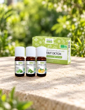 Био комплект етерични масла Детокс Propos Nature, 3 × 10 ml