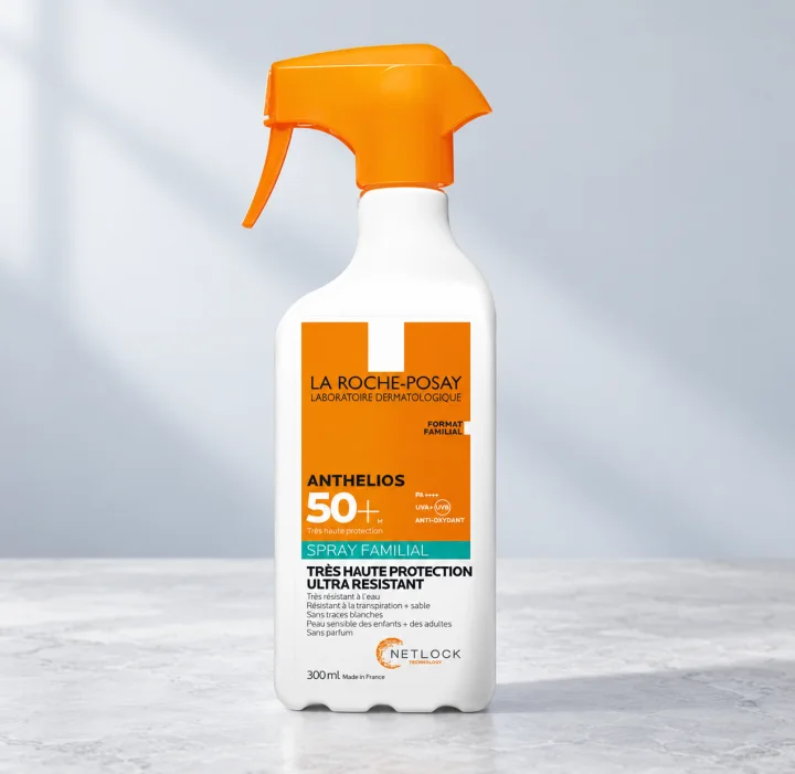 Слънцезащитен спрей за лице и тяло La Roche-Posay Anthelios, SPF 50+, 300 мл