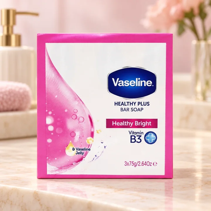 Тоалетен сапун с витамин B3 за ежедневна грижа Vaseline, 3 × 75 г