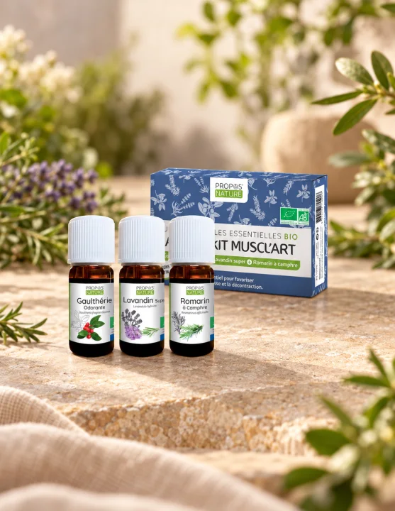 Био комплект масла за мускулен комфорт Propos Nature, 3 × 10 ml