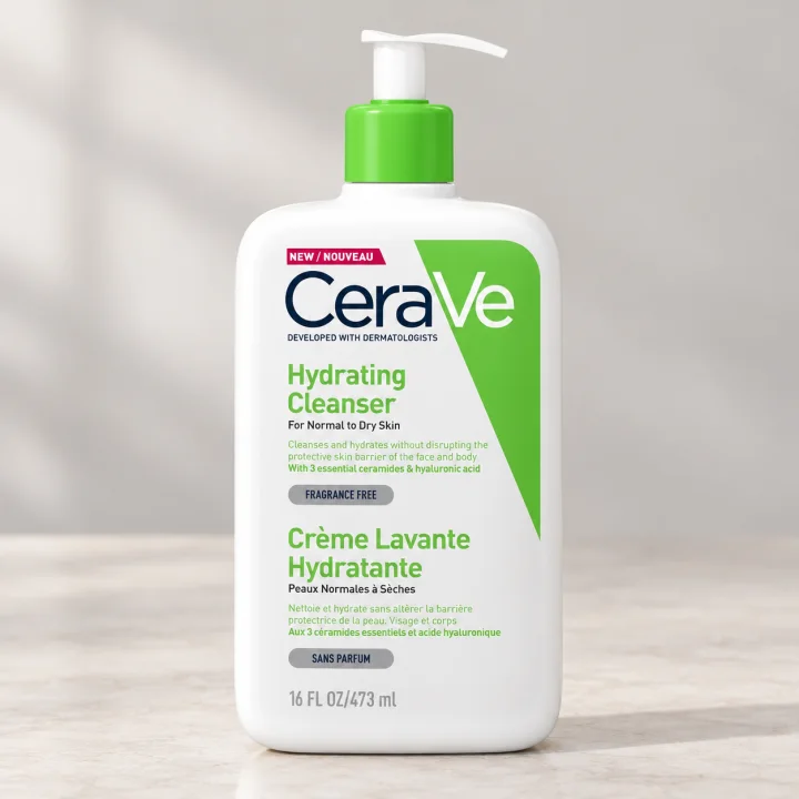 Хидратиращ измиващ крем за лице и тяло CeraVe, 473 мл