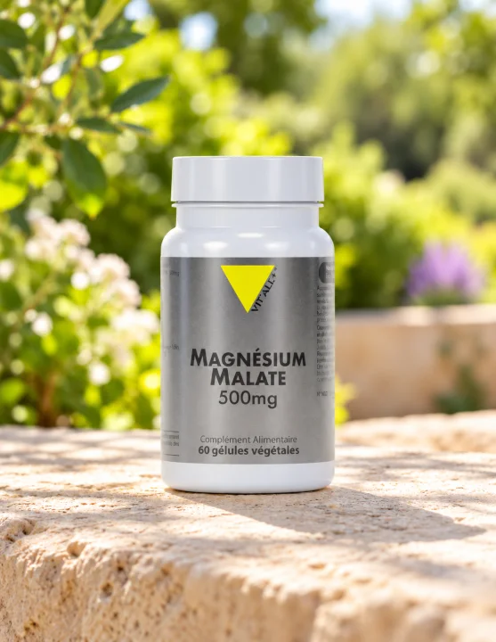 Магнезиев малат за мускулите Vit'all Plus, 500 mg, 60 капсули