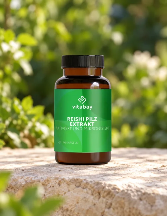 Екстракт от рейши за имунна подкрепа Vitabay, 650 mg, 90 капсули