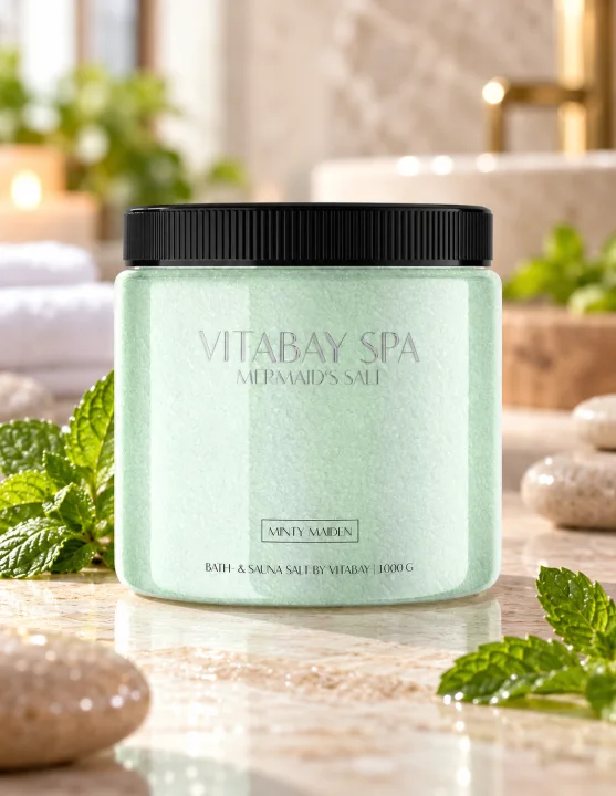 Соли за вана и сауна с ментово масло Vitabay, 1000 g
