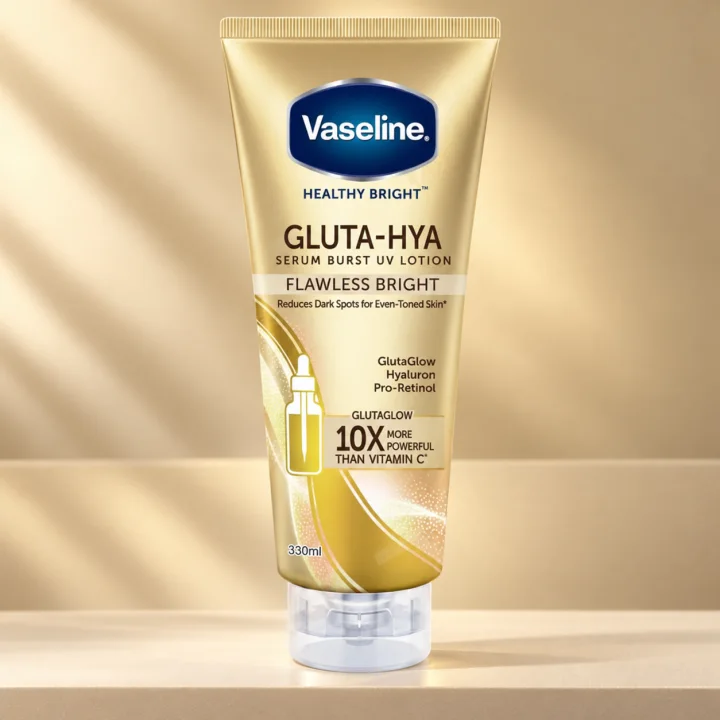 Серум-лосион за равномерен тен Vaseline Gluta-Hya Flawless Bright, 330 мл