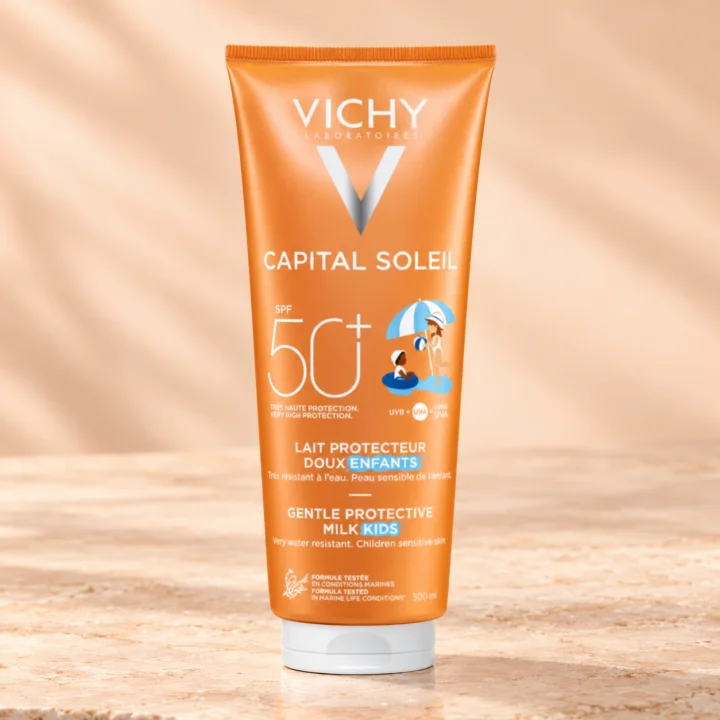 Детско слънцезащитно мляко Vichy Capital Soleil, SPF 50+, 300 мл
