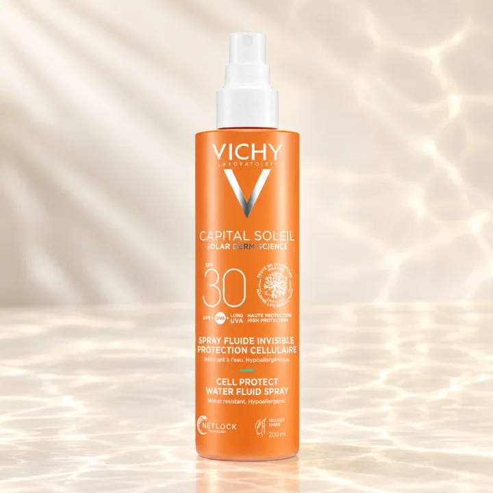 Слънцезащитен флуиден спрей Vichy Cell Protect, SPF 30, 200 мл