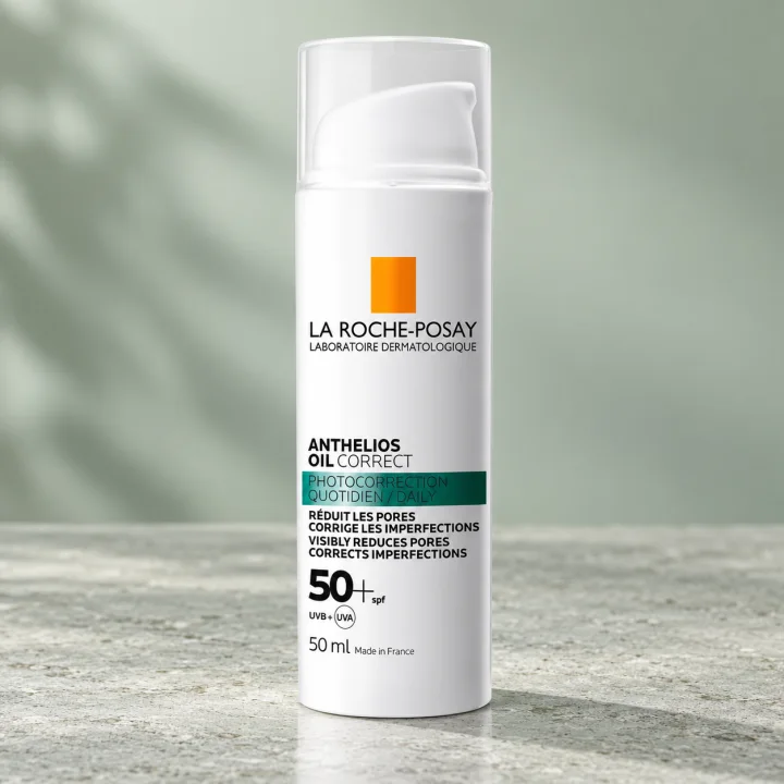 Матиращ слънцезащитен гел-крем La Roche-Posay Oil Correct, SPF 50+, 50 мл