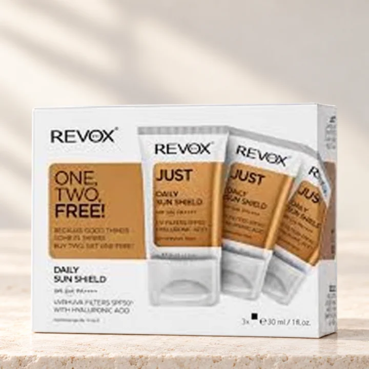 Комплект ежедневна слънцезащита Revox B77 JUST, SPF50+, 3 х 30 мл