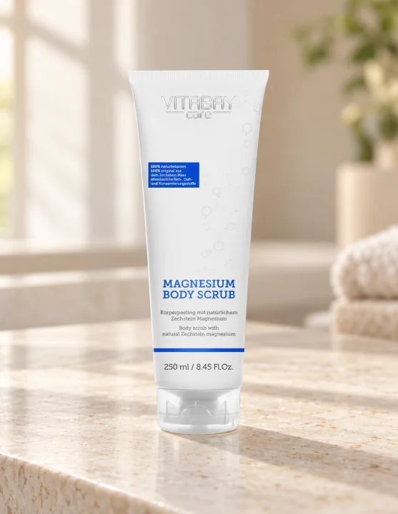 Ексфолиращ скраб за тяло с магнезий Vitabay, 250 ml