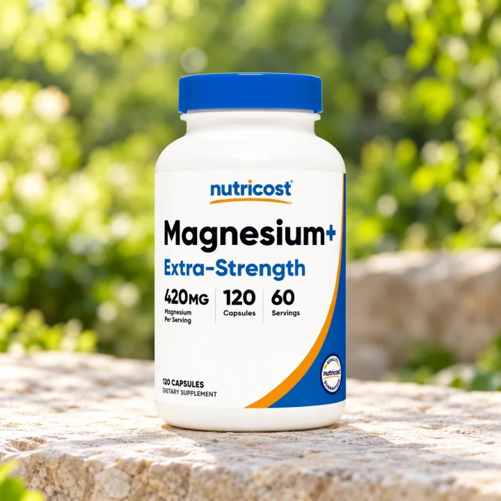 Магнезий за мускулите Nutricost, 210 mg, 120 капсули