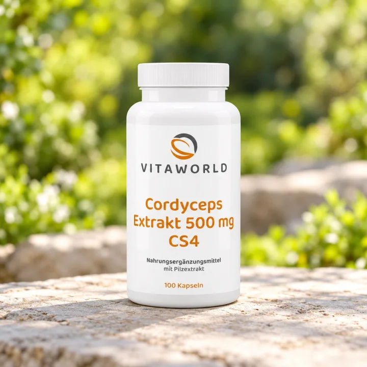 Екстракт от кордицепс за имунитета Vita World, 500 mg, 100 капсули