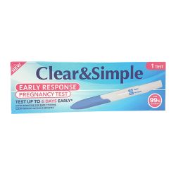 Тест за ранна бременност Clear & Simple писалка x 1/2 бр.