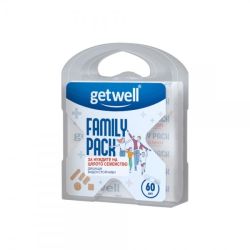 Пластири за цялото семейство GetWell, Различни размери, 60 бр.