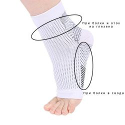 Компресивни чорапи - при болки в глезена, свода и петата на ходилото