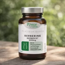 Берберин Платинум за регулиране на Холестерол и Кръвна захар, 500mg х 30 капсули, Power of Nature