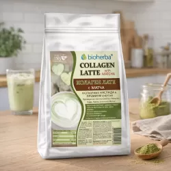Колаген с вкус на Лате с Матча, Биохерба, 150 гр.